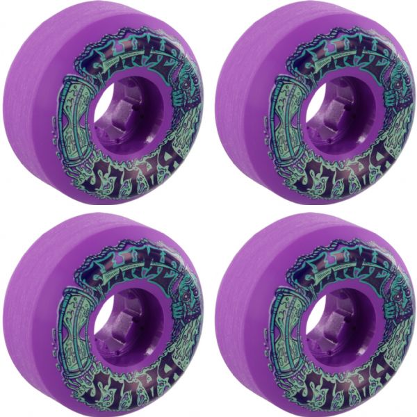 Santa Cruz Skateboards Slimeballs Slime Time Speed Balls Purple Skateboard Wheels - 53mm 99a (Set of 4)