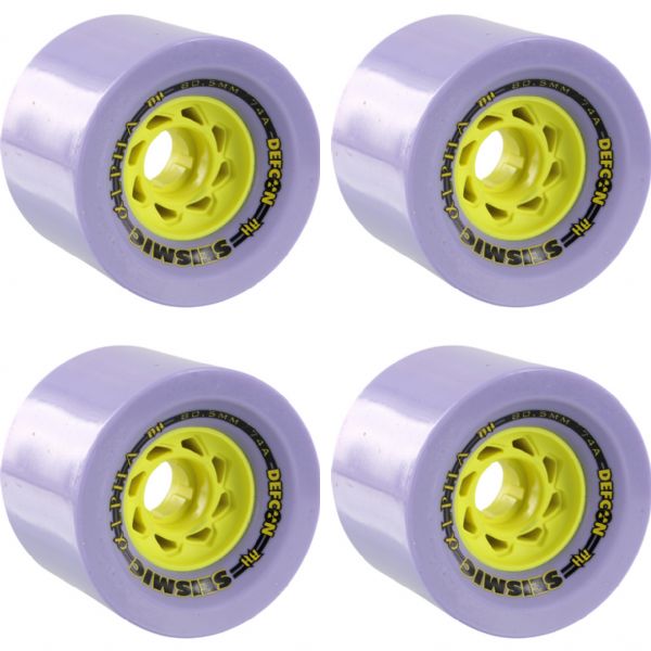 Seismic Skate Systems Alpha Plum Skateboard Wheels - 80.5mm 74a (Set of 4)