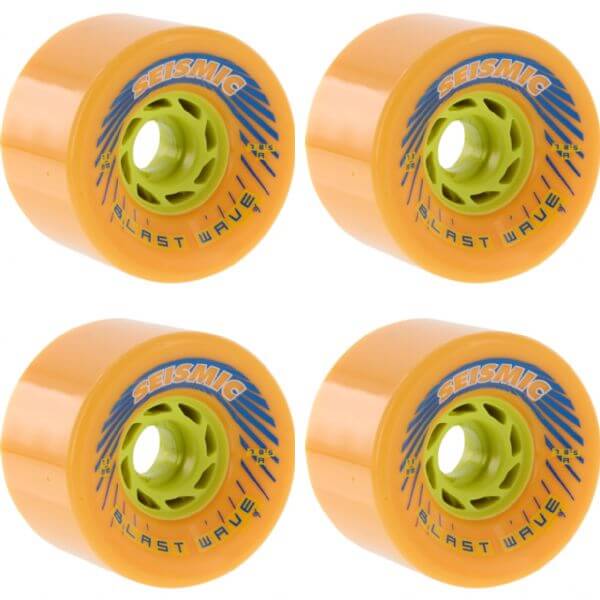 Seismic Skate Systems Blast Wave Mango Skateboard Wheels - 78mm 78.5a (Set of 4)