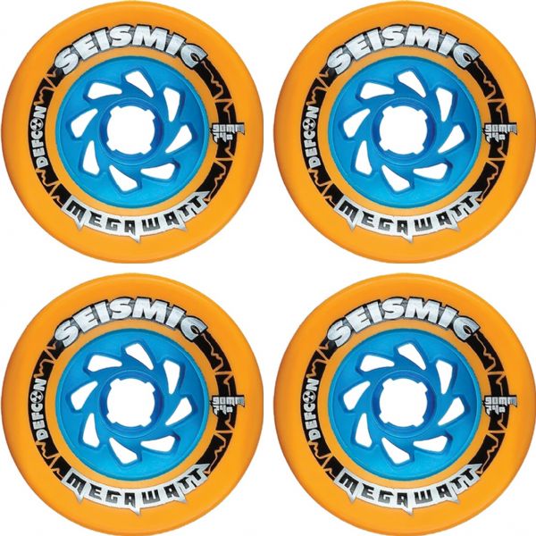 Seismic Skate Systems Megawatt Mango Defcon Skateboard Wheels - 90mm 74a (Set of 4)