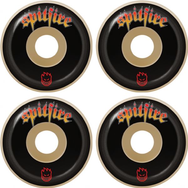 Spitfire Wheels Formula Four Script Natural Skateboard Wheels - 52mm 99a (Set of 4)