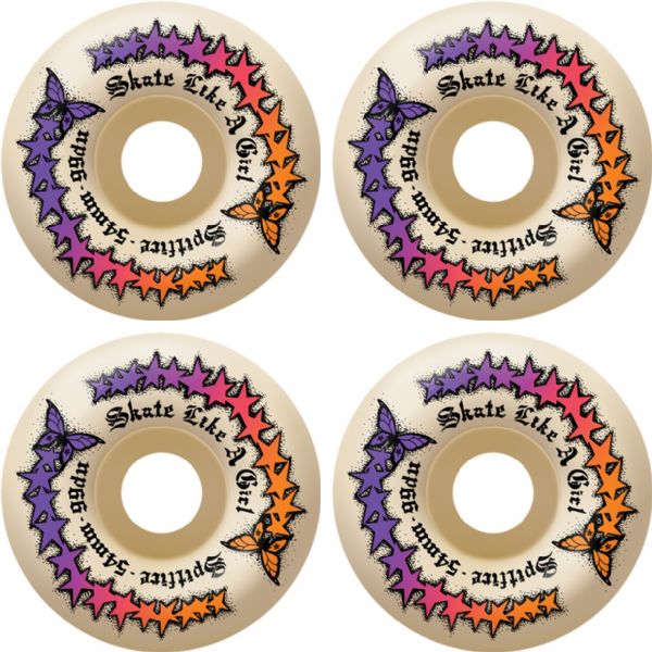 Spitfire Wheels Formula Four Radial Full SLAG Evo Natural Skateboard Wheels - 54mm 97a (Set of 4)