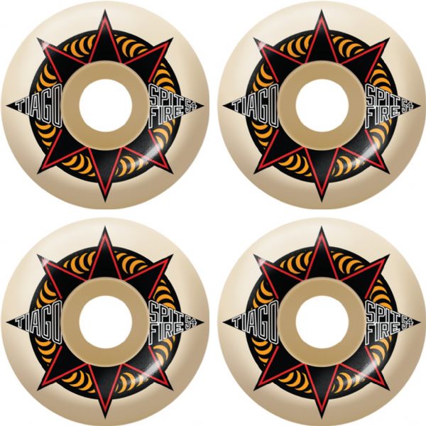 Spitfire Wheels Tiago Lemos Formula Four Sure Shot Classic Natural Skateboard Wheels - 52mm 99a (Set of 4)