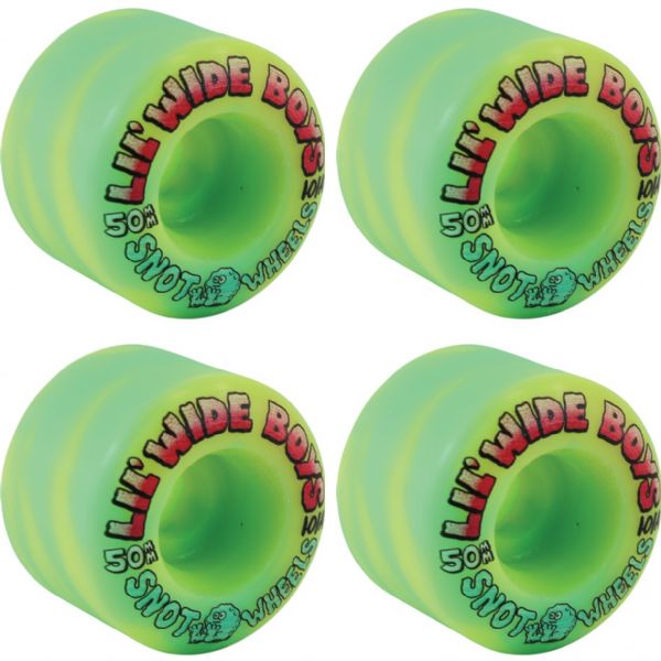 Snot Wheel Co. Lil Wide Boys Skateboard Wheels - 50mm 101a (Set of 4)