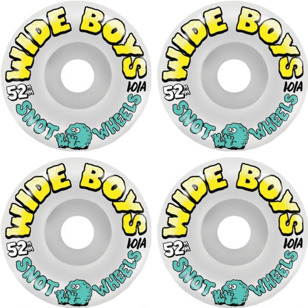 Snot Wheel Co. Wide Boys Skateboard Wheels - 52mm 101a (Set of 4)