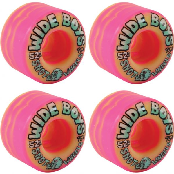 Snot Wheel Co. Wide Boys Skateboard Wheels - 52mm 95a (Set of 4)