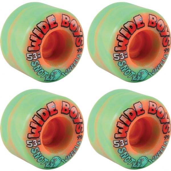 Snot Wheel Co. Wide Boys Skateboard Wheels - 53mm 99a (Set of 4)