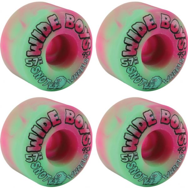 Snot Wheel Co. Wide Boys Skateboard Wheels - 57mm 95a (Set of 4)