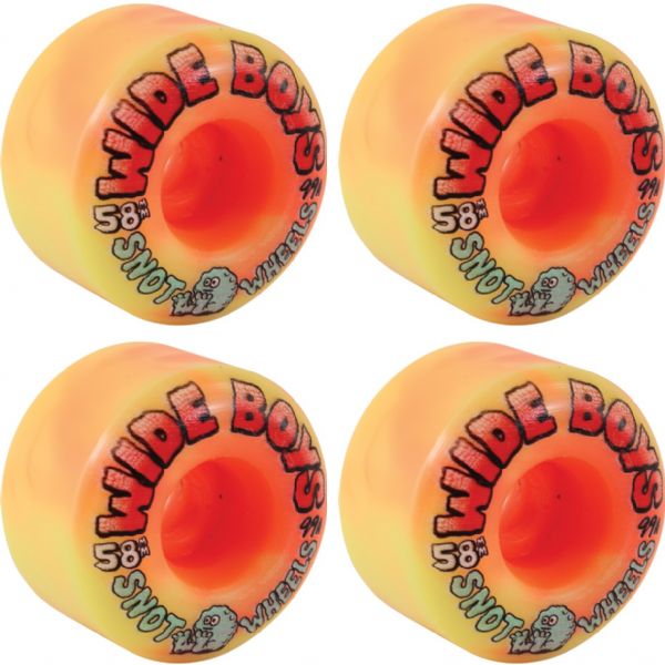 Snot Wheel Co. Wide Boys Skateboard Wheels - 58mm 99a (Set of 4)