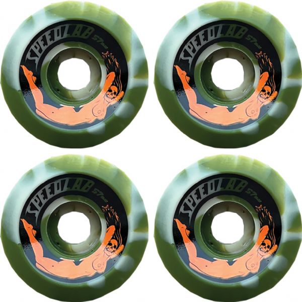 Speedlab Wheels Bombshells Camo Swirl Skateboard Wheels - 57mm 99a (Set of 4)